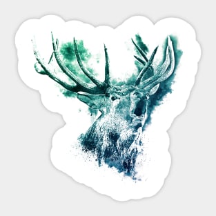 Roaring Deer Sticker